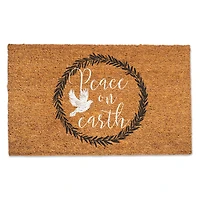 Peace on Earth Wreath 30" x 18" Door Mat