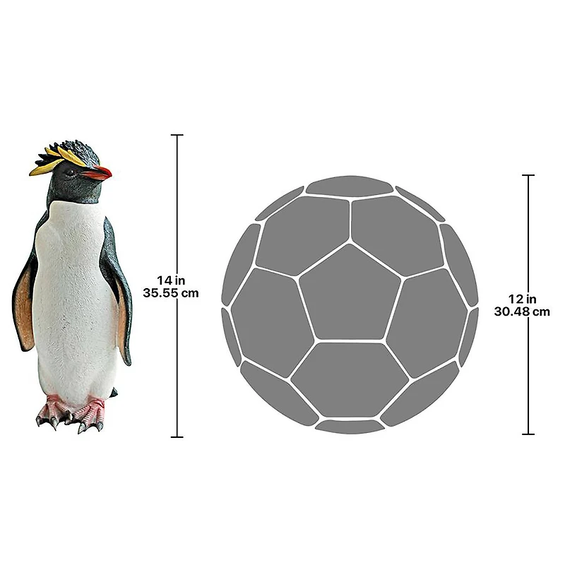 Design Toscano 14" Rock Hopper Penguin Statue