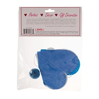 Lama Li 5ft. Blue & White Heart Garlands, 5ct. 