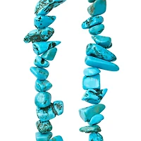12 Pack: Turquoise Dyed Howlite Chip Beads, 15mm by Bead Landing™