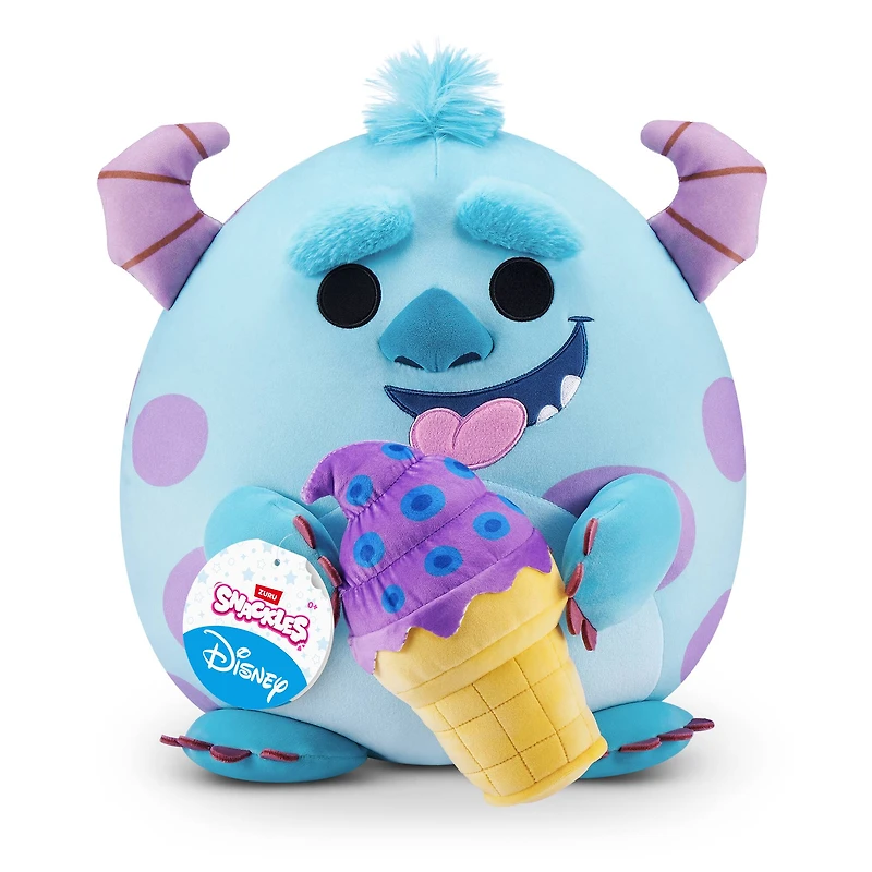 Snackles Disney® 14" Sulley with Ice Cream Plush