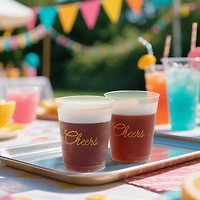 15.5oz. Cheers Frosted Plastic Cups, 6ct. by Celebrate It™