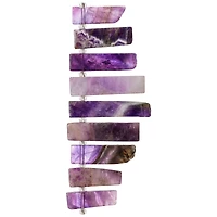 12 Pack: Sedona Amethyst Stick Beads, 25mm by Bead Landing™