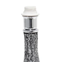 Simple Designs 14" Mosaic Glass Genie Table Lamp with Fabric Shade