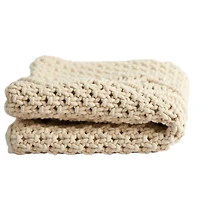 16" Bohemian Woven Macramé Pillow Cover