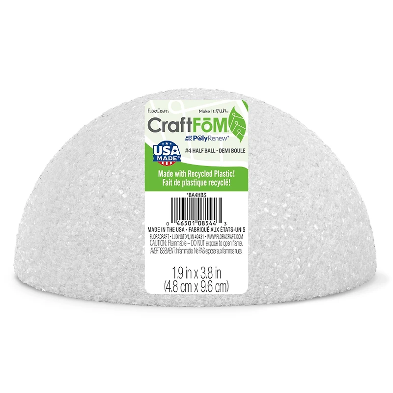 FloraCraft® CraftFōM® Half Ball, White