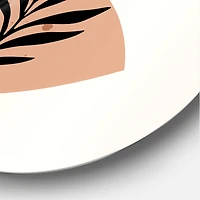 Designart - Moon & Sun Shapes In Retro Terracotta Tones I