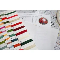 Luca-S Composition with Poppies Counted Cross Stitch Kit with Display Hoop