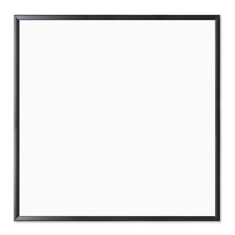 U Brands Black MDF 36" x 36" Framed Magnetic Dry Erase Board
