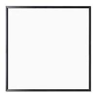 U Brands Black MDF 36" x 36" Framed Magnetic Dry Erase Board