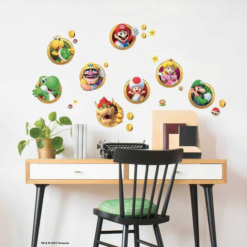 RoomMates Super Mario Character Peel & Stick Wall Decals