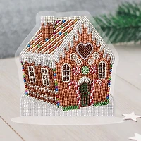 8" x 7.75" Gingerbread Diamond Art Table Topper Kit by Make Market®