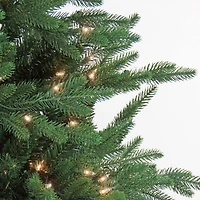 7.5ft. Pre-lit Artificial Feel Real® Merryweather Fir Hinged Tree, Clear Lights