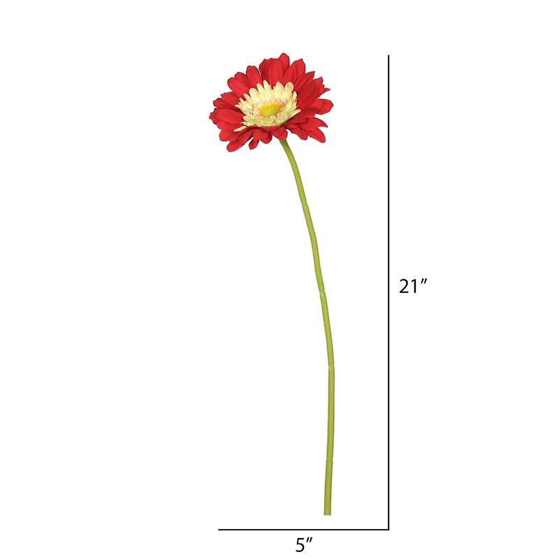 Red Gerbera Daisy Stem, 6ct.