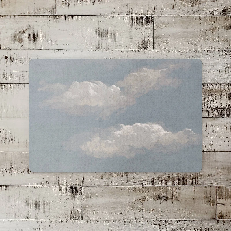 18" x 27" Blue & White Clouds Floor Mat