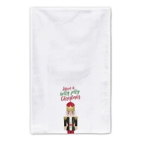 Holly Jolly Nutcracker Tea Towels - Set of 2