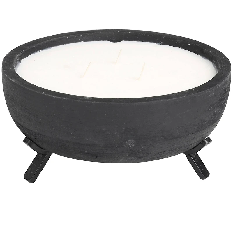 Sauvignon Blanc Scented 3-Wick Candle in Black Tripod Bowl
