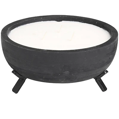 Sauvignon Blanc Scented 3-Wick Candle in Black Tripod Bowl