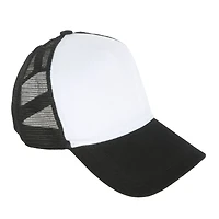 Black & White Sublimation Trucker Cap by Make Market®