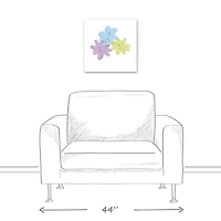 Flower Faces 16" x 16" Canvas Wall Art