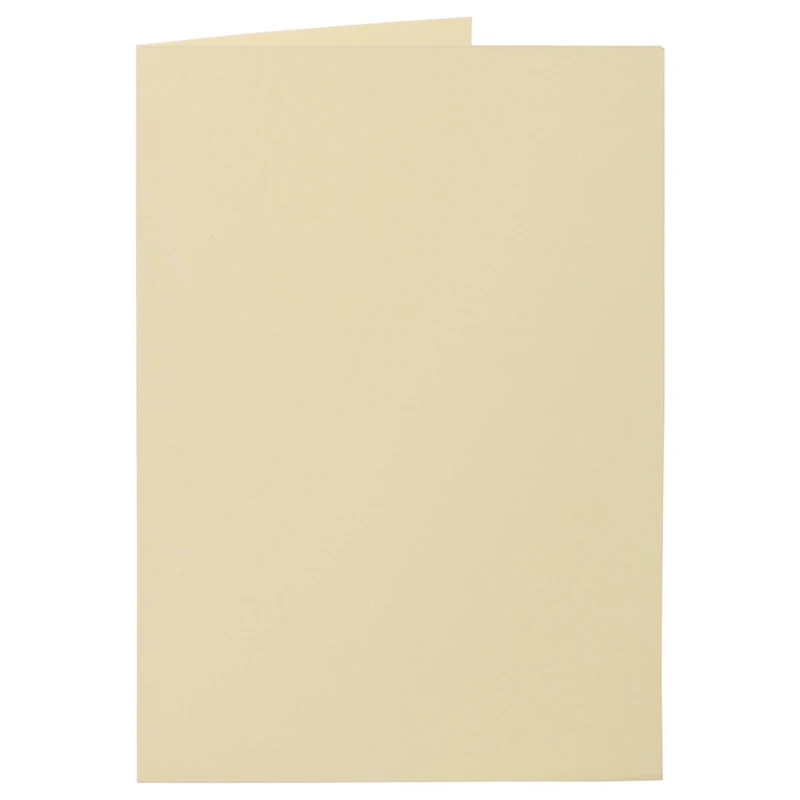 JAM Paper 4.62" x 6.25" Ivory Blank Foldover Cards