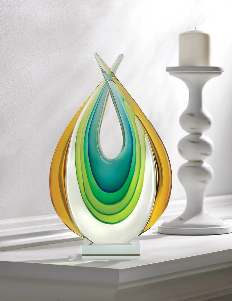 11.5" Modern Art Glass Statue