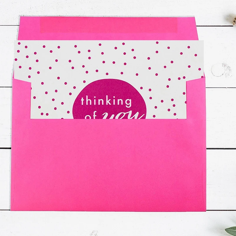 JAM Paper A7 Ultra Fuchsia Hot Pink Invitation Envelopes, 50ct.