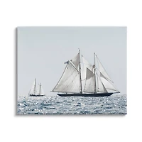 Stupell Industries Traditional Sailboat Vessel Boat on Water Photography Canvas Wall Art