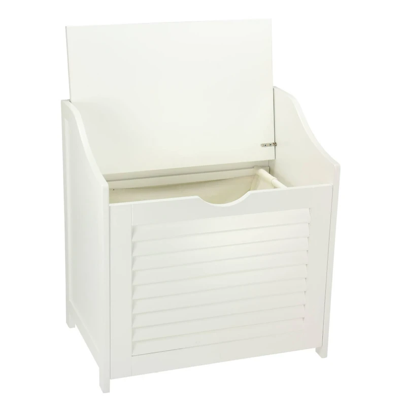 Household Essentials Single-Load Cabinet Hamper Seat