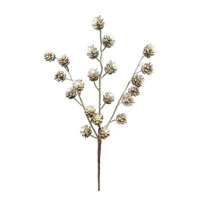 12.5" Glitter Champagne Pinecone Pick by Ashland®