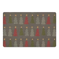 Gray Tree Pattern Floor Mat