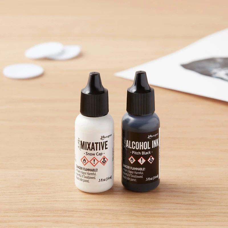 Tim Holtz® Alcohol Ink Set, Black & White