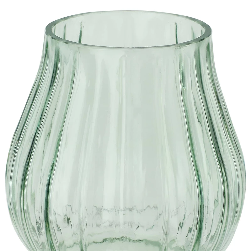 5.5" Green Tabletop Glass Vase by Ashland®