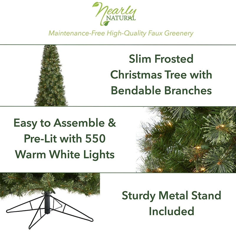 9ft. Pre-Lit Cashmere Artificial Christmas Tree, Warm White Lights