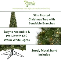 9ft. Pre-Lit Cashmere Artificial Christmas Tree, Warm White Lights