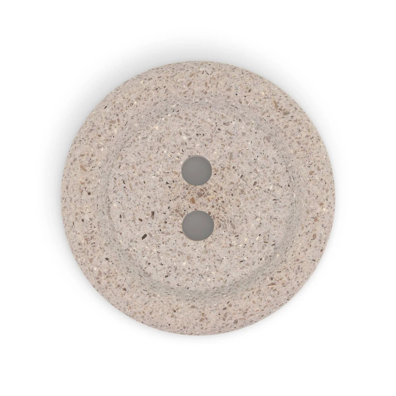 Dritz® 34mm Beige-Camel Recycled Macadamia Round Button, 3 ct.