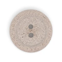 Dritz® 34mm Beige-Camel Recycled Macadamia Round Button, 3 ct.