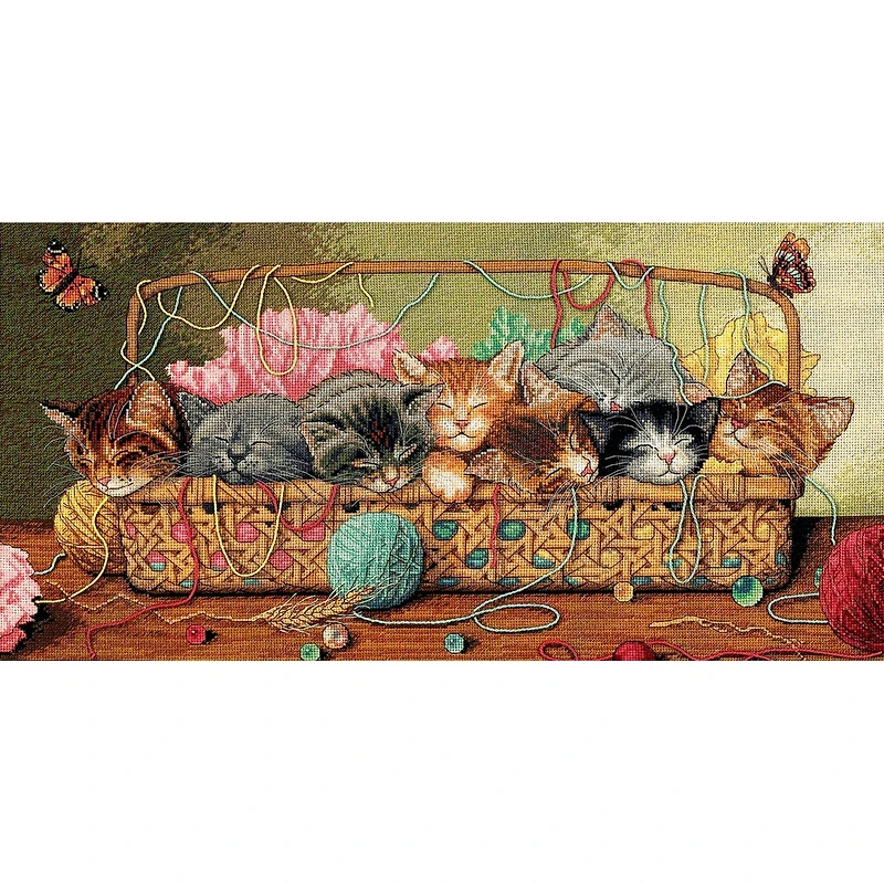 Dimensions® Gold Collection Kitty Litter Counted Cross Stitch Kit