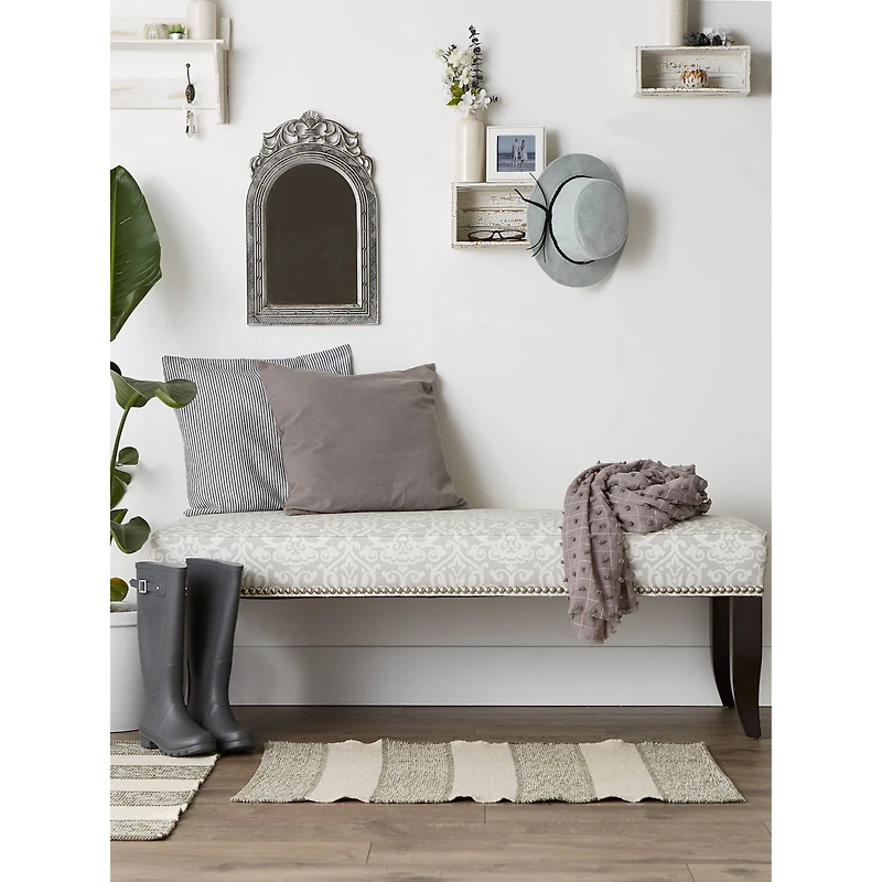 DII® Artichoke Variegated Stripe Recycled Yarn Rug Set, 2ft. x 3ft.