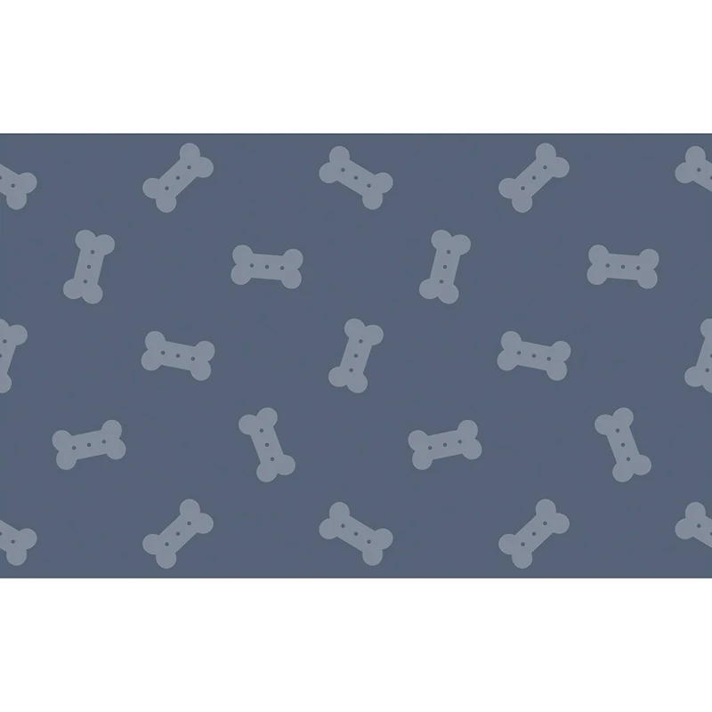 FloorPops Bones Blue Anti-Fatigue Comfort Floor Mat, 32" x 20"