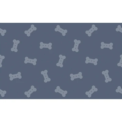 FloorPops Bones Blue Anti-Fatigue Comfort Floor Mat, 32" x 20"