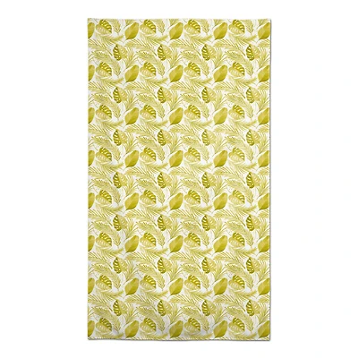 Coastal Yellow Leaves Tablecloth