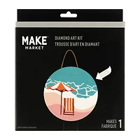 Beach Wood Plaque Diamond Art Kit by Make Market®