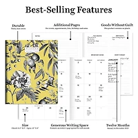 TF Publishing 2025 Beyond the Pale Yellow Medium Monthly Planner