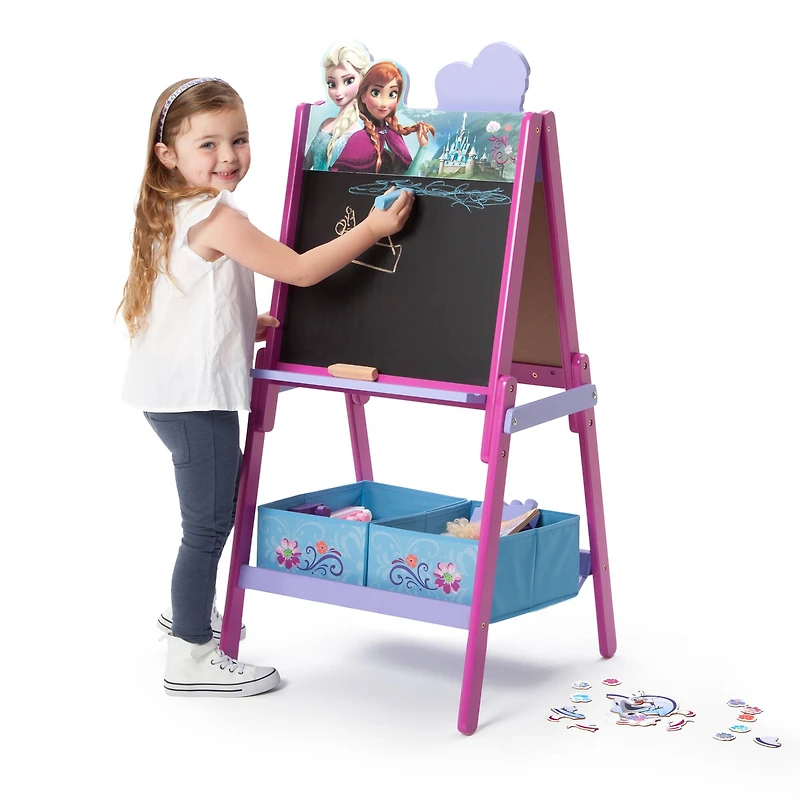 Disney® Frozen II Wooden Double Sided Easel with Storage