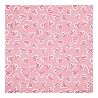 Pink Cute Hearts Beverage Napkin