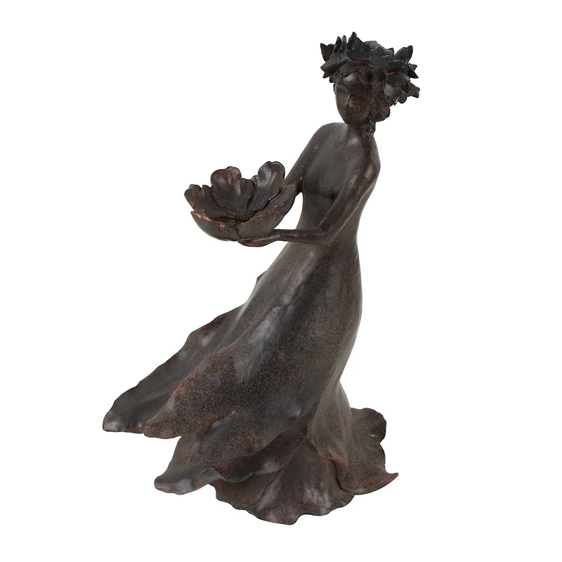 22" Charcoal Woman Sculpture