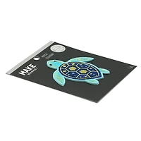 Iron-On & Adhesive Blue Turtle Embroidered Patch by Make Market®