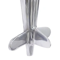 Silver Aluminum Contemporary Wall Hook