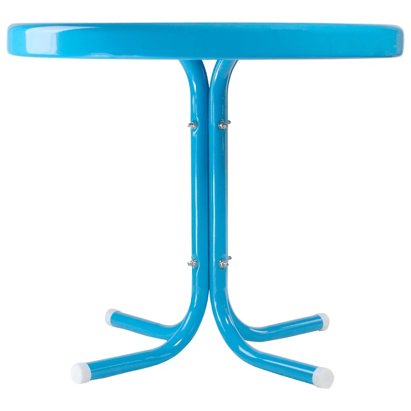 22" Outdoor Retro Tulip Side Table